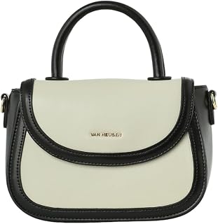 Van Heusen Women Satchel Bag |Smart & Stylish Bag | Crossbody Detachable Strap, Green Price In India