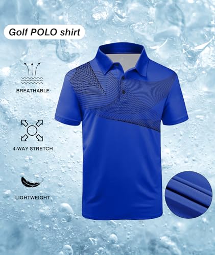 Image of ZITY Golf Polo Shirts for Men Short Sleeve UPF 50+ Athletic Tennis T-Shirt