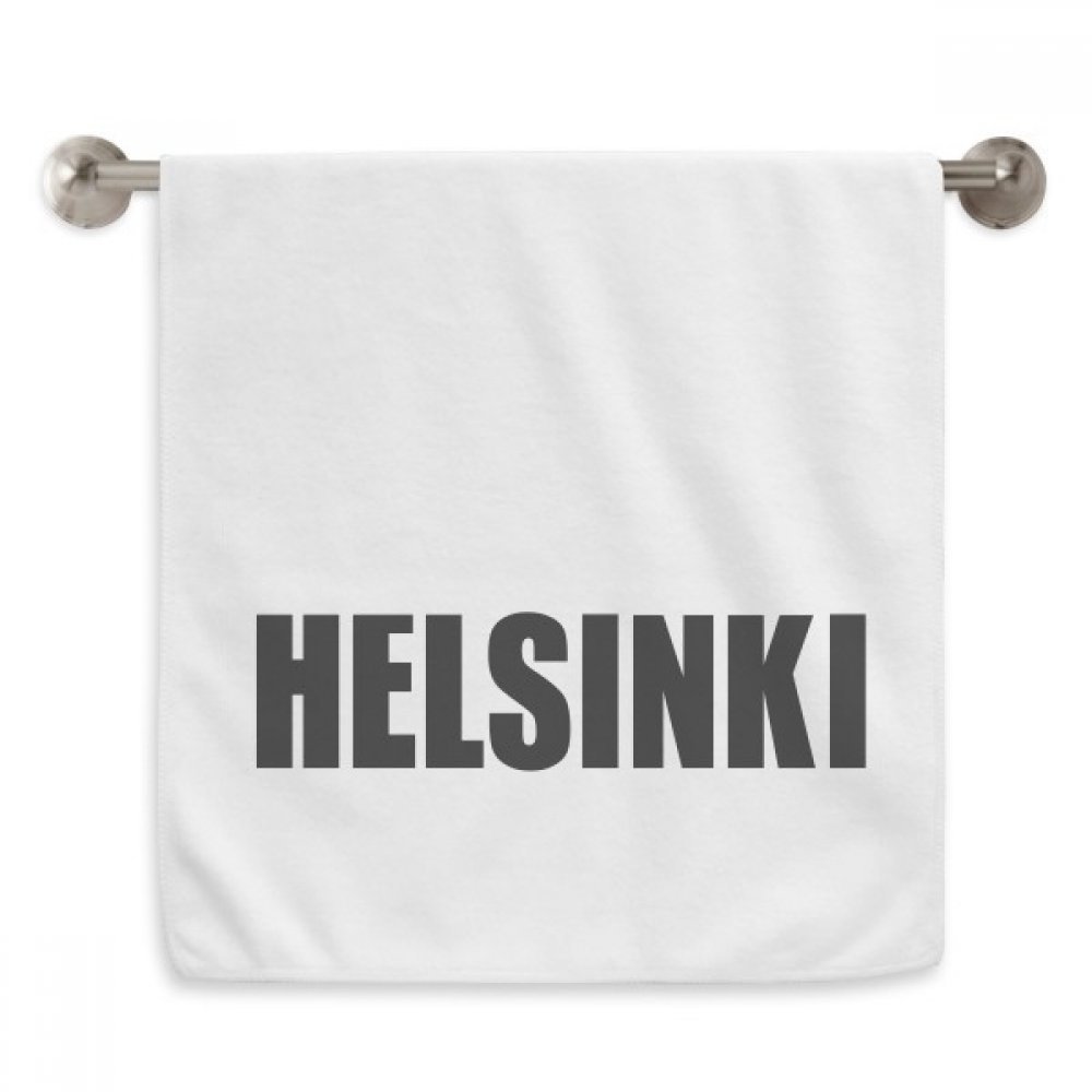 Serviettes débarbouillettes Helsinki Finlande en éponge blanche premium de 13x29 pouces