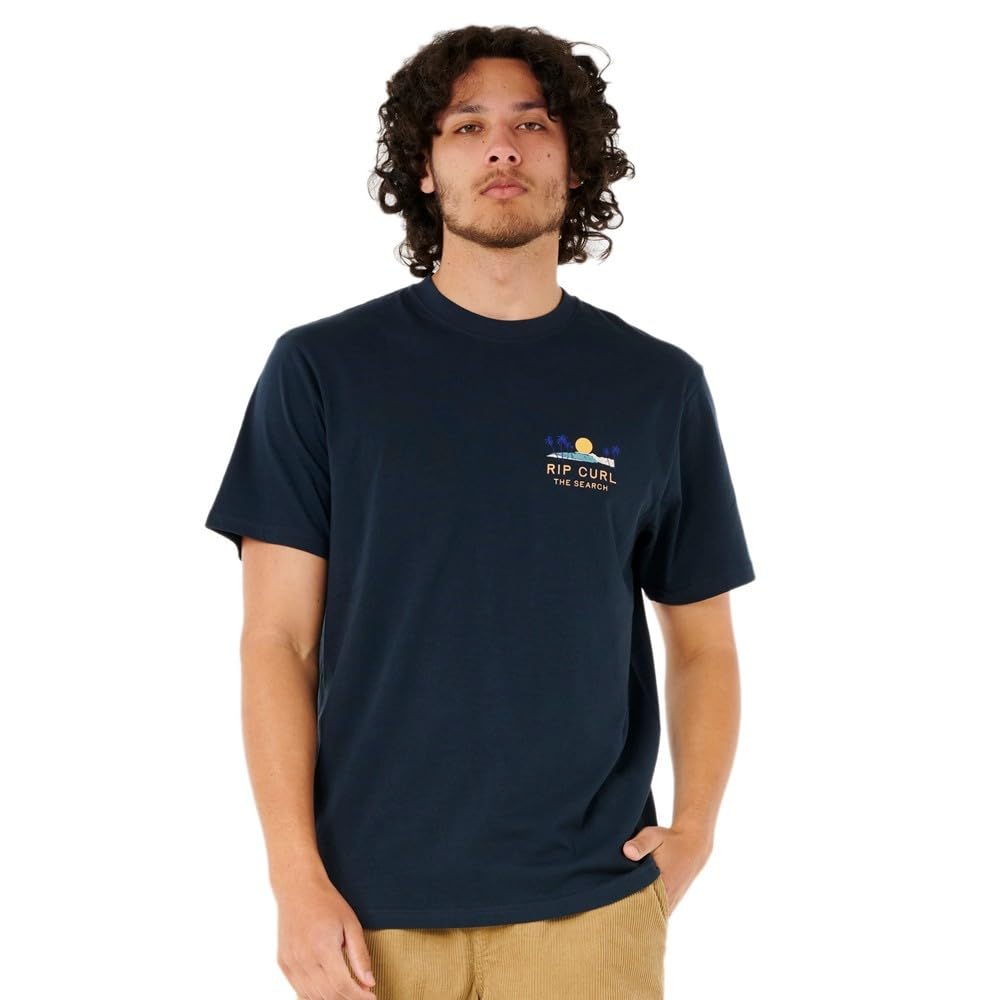 Rip Curl Men's Dark Navy Aots Cody Welsh Tee T Shirt Top Size Xl