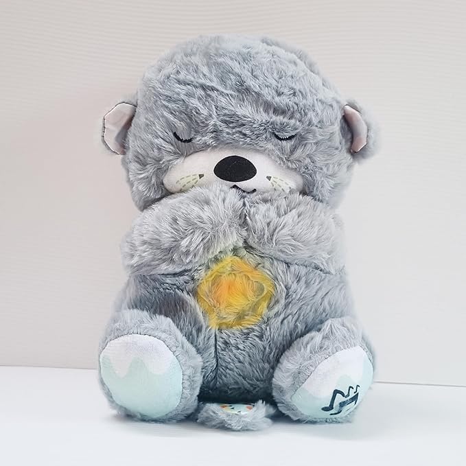 Kimee Soothe n Snuggle Otter, Portable Plush Baby Toy with Music, Sounds, Lights and Breathing Motion, Breathing Toy Teddy Bear with Lights | Gift for Kids | Size 30cm | Multicolor (B0DBHL8WLN) Amazon Price History, Amazon Price Tracker