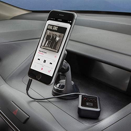 FM Transmitter connected to a smartphone in a car
