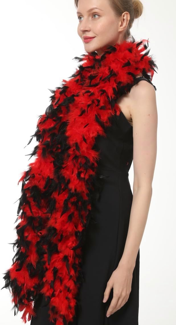 100 Gram 2 Yard Long Chandelle Feather Boa over 10 Colors, Great for Party, Wedding, Costume - Image 2