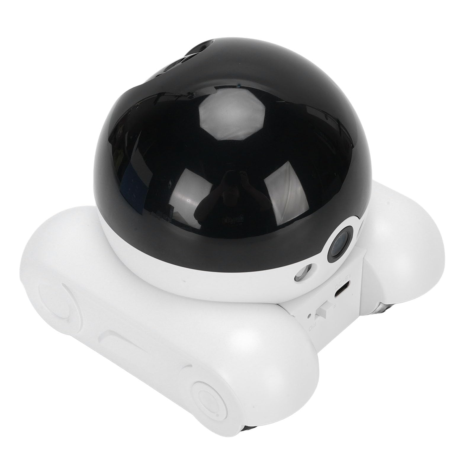 Camera Robot On Wheels Pet Robot Camera On Wheels, WiFi 1080P Indoor Movable Cameras, Double Direction Rotating Video Recording, Mobile APP Remote Control, Two Way Talk (Without Memory Card 200W Rolling Camera