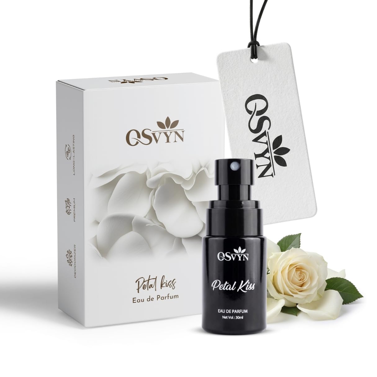 Petal Kiss Luxury Car Fragrance Spray with Hanging Tag Card | 30ml premium Car Air Freshener | Long Lasting Car Freshener | Car Odour Remover-image-29
