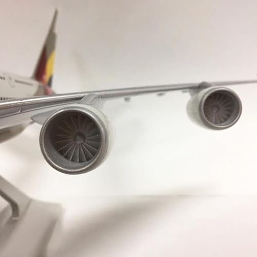 Miniatura 5 de ZEZEFUFU Simulación 1:400 Asiana Airlines A380 Avión Metal Avión Modelo para Colección Regalo Aviación Ciencia Exposición Modelo
