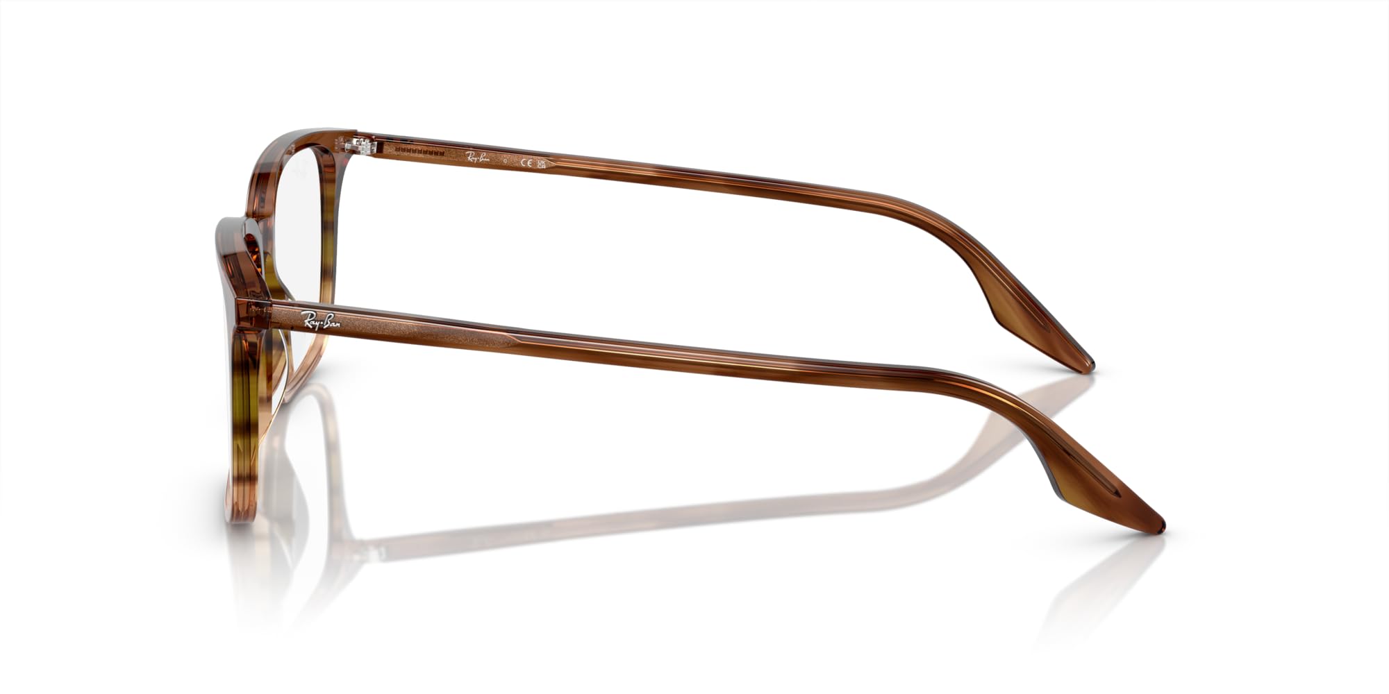 Ray-Ban Rx5421f Low Bridge dopasowane prostokątne oprawki okularów na receptę