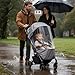 HuanRanYo Rain Cover for Joolz AER+ Stroller, Waterproof Windproof Stroller Weather Shield, All-Season Baby Stroller Rain Cover with Ultra-Clear Window, Compact Foldable Travel Accessory