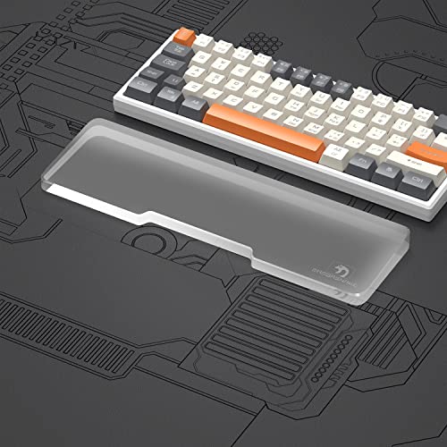 Image of Acrylic Keyboard Wrist Rest - Mini 61Key Keyboard- Mechanical Keyboards Ergonomic Palm Rest for Computer Keyboard,Anti-Slip Base,Wrist Pad for Laptop,Office & Home-Easy Typing