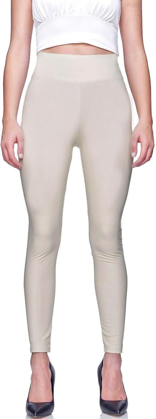 Luxe hoge taille skinny broek van kunstleer | Perfect voor herfst en