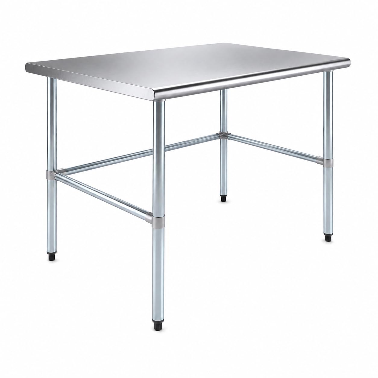 AmGood Stainless Steel Work Table | Metal Utility Table (48" Long x 36" Deep)