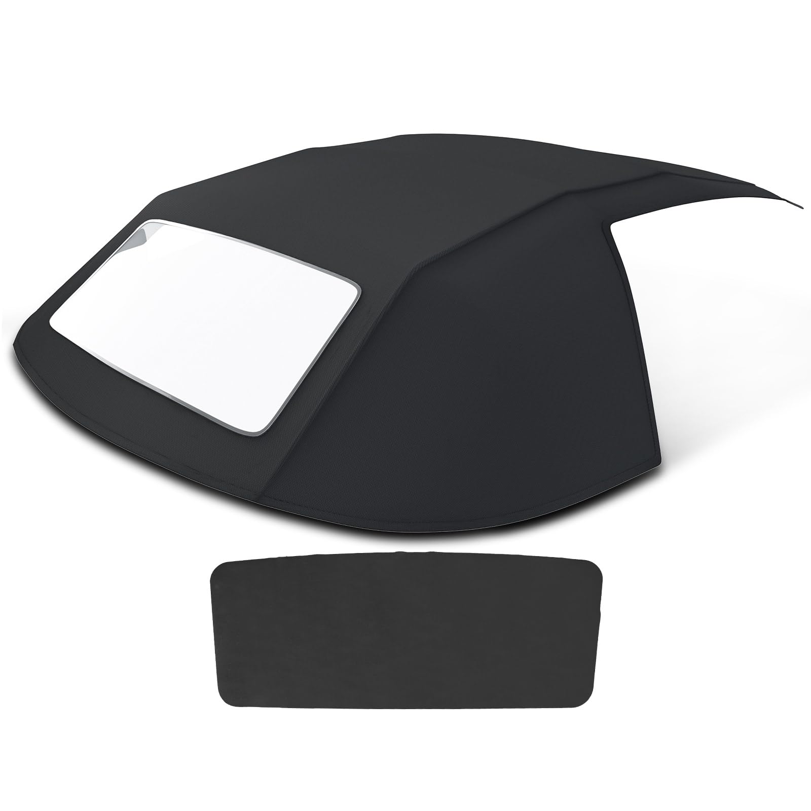 A-Premium Black Convertible Soft Top with Clear Plastic Window Compatible with 1994-2002 Chevrolet Camaro Pontiac Firebird