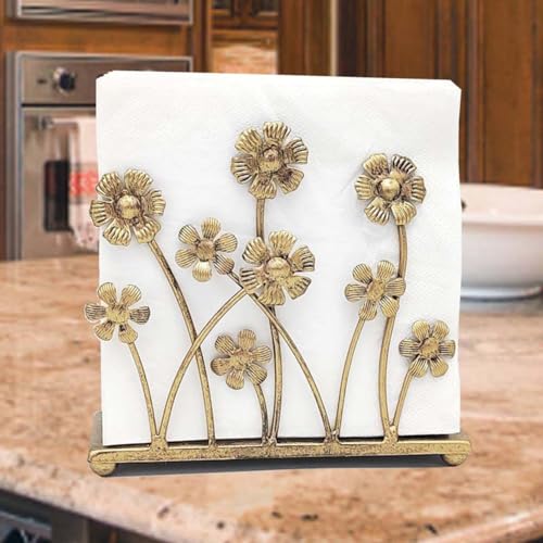 Mecerypt 1 PCS Vintage Iron Art Napkin Holder for Table Sunflower Tissue Holder Cocktail Napkin Dispenser Rustic Napkin Paper Rack - Cosy Home Interiors Mecerypt 1 PCS Vintage Iron Art Napkin Holder for Table Sunflower Tissue Holder Cocktail Napkin Dispenser Rustic Napkin Paper Rack - Image 3