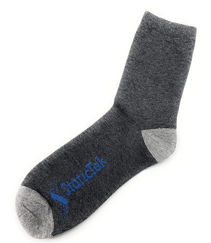 Image of Grey Antistatic ESD Socks - Universal Size ESD Safety Socks, Static Control, Dissipative & Protective Work Sock