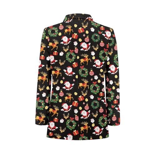 Women's Casual Blazers Plus Size One Button Notched Lapel Open Front Long Sleeve Business Work Office Suit Jackets3