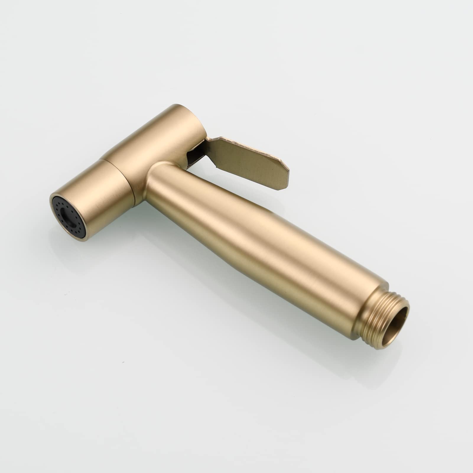Tecmolog WS024J2F2 - Set doccetta per bidet, in acciaio inox, da incasso, per acqua fredda e calda, con tubo doccia da 1,5 m, oro spazzolato