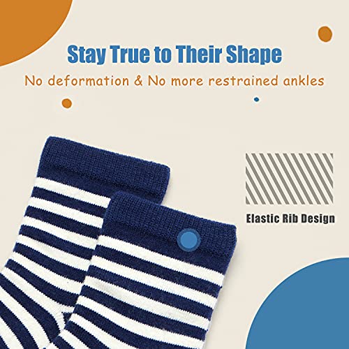 Boys Wool Socks Kids Winter Warm Socks Thermal Crew Socks for Boys 6 Pairs3