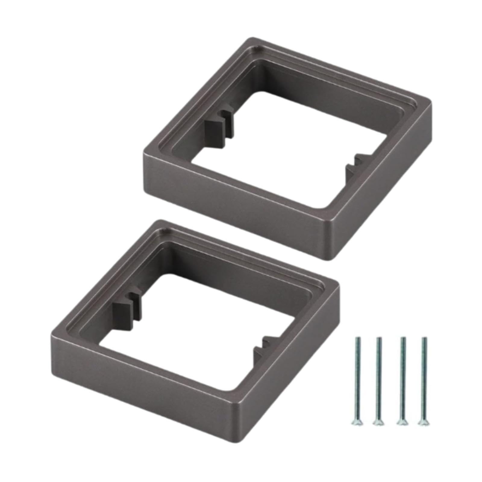 2 Pieces Single Socket Spacers Switche Accessory for Office Living Room Home Gray | Switch Plates & Outlet Covers | Electrical & Solar | Home Improvement-image-24