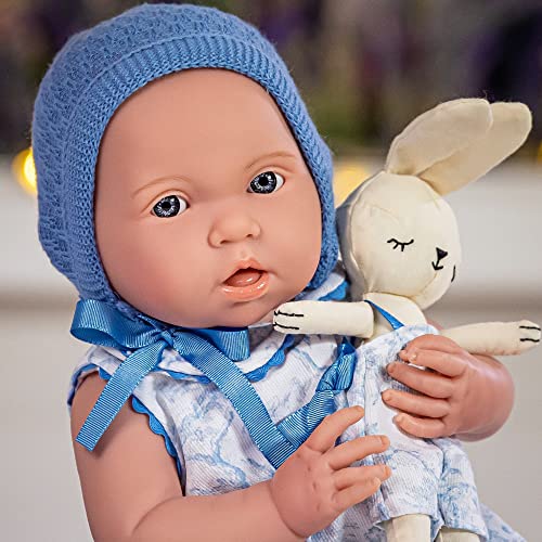 JC Toys - La Newborn Royal Collection | Anatomically Correct Real Boy Baby Doll | 15" All-Vinyl Baby Doll | Designed by Berenguer Made in Spain | Ages 2+ | Blue Gift Set - image 2
