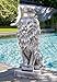 Produktbild Casablanca Skulptur Löwe - Höhe 70 cm - Silber aus Magnesia - antikfinish - Dekoration Tierfigur - Kunst Wohnaccessoire - Garten