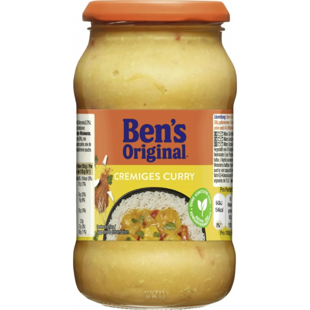 Ben's Original Cremiges Curry Soße Sauce 400 gramm x 12 STÜCK