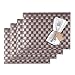 Produktbild Westmark Tischsets/Platzsets, 4 Stück, 40 x 30 cm, Polypropylen, Gewebe, Lebensmittelecht, Abwischbar, Braun/Taupe, Saleen Edition: Classic 101