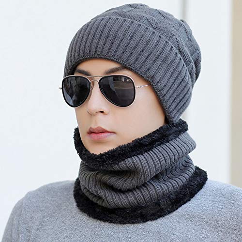 Bonnet d'hiver pour hommes d'âge moyen doublé et épais coupe-vent