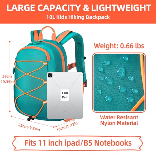 Mochila infantil deportiva impermeable 10L para trekking miniatura 6