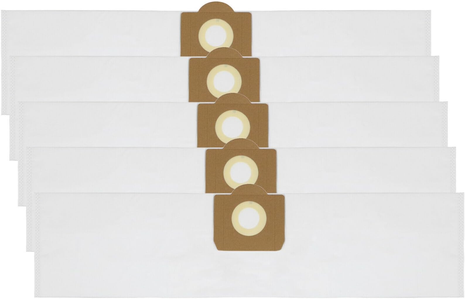 5 X BAGS FIT EVOLUTION R15 HEPA FILTER M CLASS VACUUM DUST EXTRACTOR APPROX 20 x 69cm