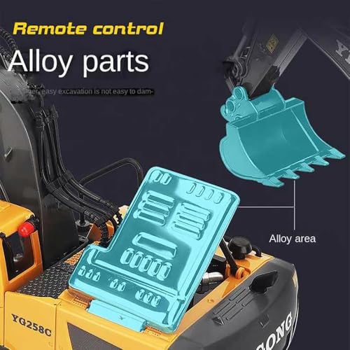 Image of Magicwand 1:24 Scale Die-Cast Alloy Crane【Box Packed】【Mustard】 with Openable Doors Working Lights & Shockers【Pack of 1】