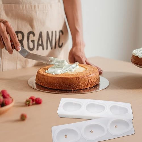 Miniatura 5 de Molde de mango de 3 cavidades para tartas de silicona, para hornear, postre, gelatina, helado, formas de frutas, molde de silicona para chocolate,