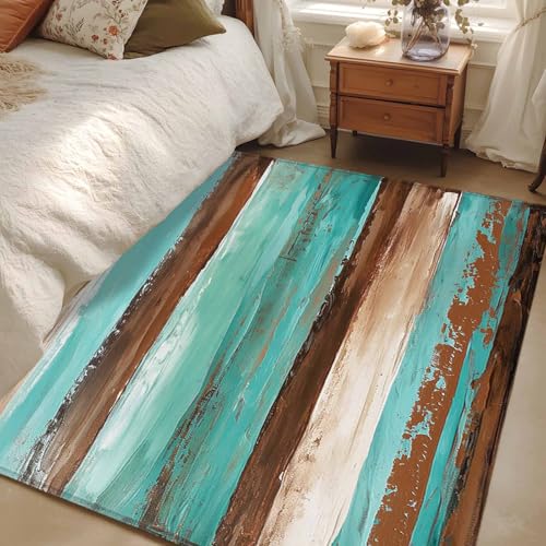 Tapete decorativo teal brown 36x60 pulgadas miniatura 4