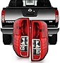 ACANII - For 2009-2012 Equator | 2005-2021 Nissan Frontier Rear Tail Lights Brake Lamps Assembly Set Driver & Passenger