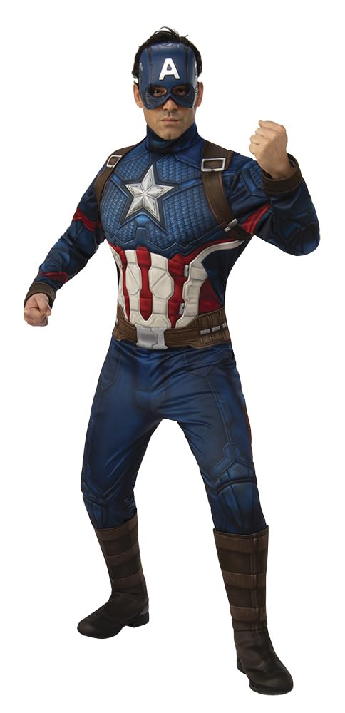 Rubies (Extra Large) Official Captain America Costume | Avengers Endgame Superhero Blue,White,Red