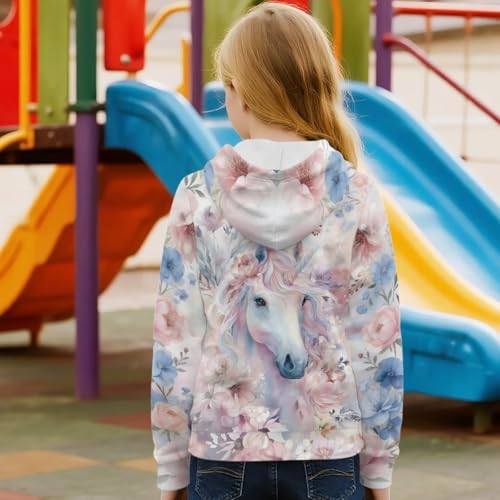 Image of GLUDEAR Teen Boys Girls Novelty Animal Galaxy Hoodies Sweatshirts Pullover