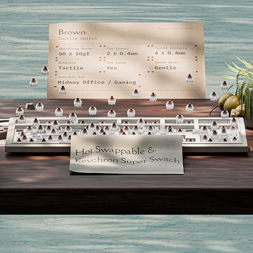 Image of Keychron R6 Retro Wireless Mechanical Keyboard, 100% Full Size Hot Swappable RGB Apex Brown Tactile Switch, QMK Tri-Mode(2.4 GHz /Bluetooth /Wired), Compatible with Mac PC Linux
