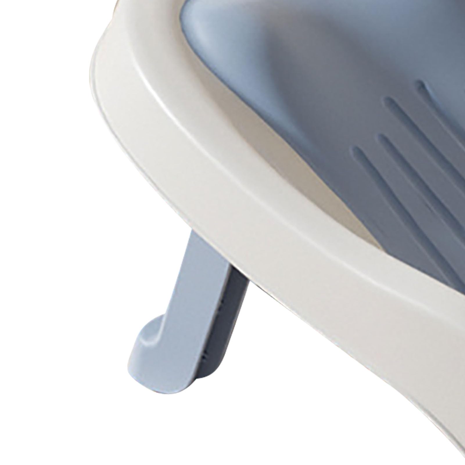 Soporte de baño para bebés Angle de ángulo ajustable PP TPE Asiento de bañera recién nacida para viajar en casa (Azul)