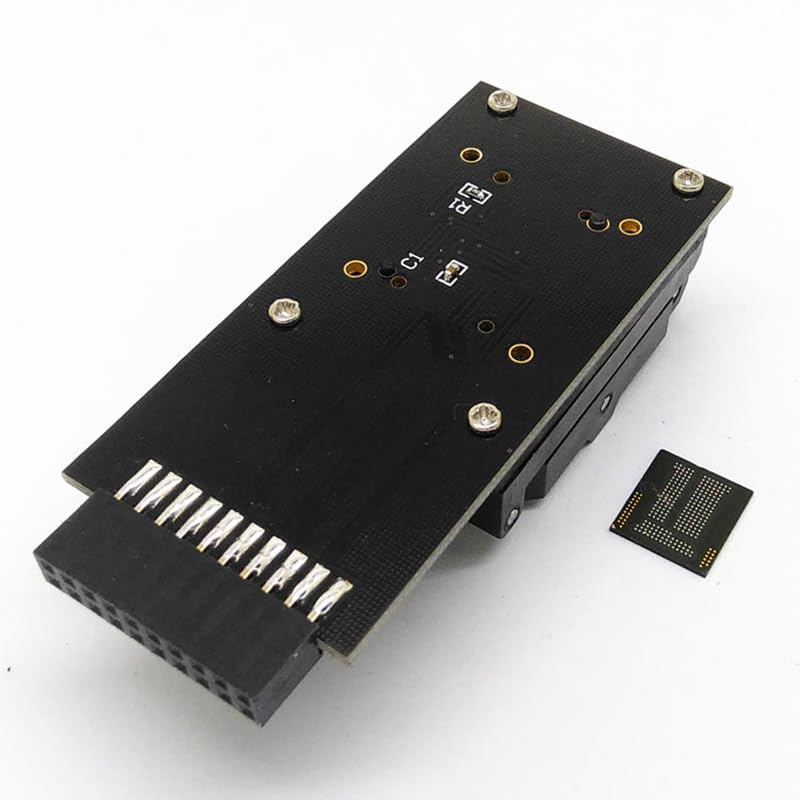 Wiring Connecting Terminals - eMCP221 BGA221 withIC chip 11.5 * 13 Testing nand Flash Programmer Adapter Clamshell Test Socket Data Recovery Adapter for Phone