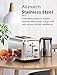Holife Toaster 2 Slice, Stainless Steel Toaster Bagel Toaster with Digital Display, 6 Shade Settings, Bagel/Defrost/Cancel/Reheat Function, 1.5 inch Extra Wide Slot, 900W