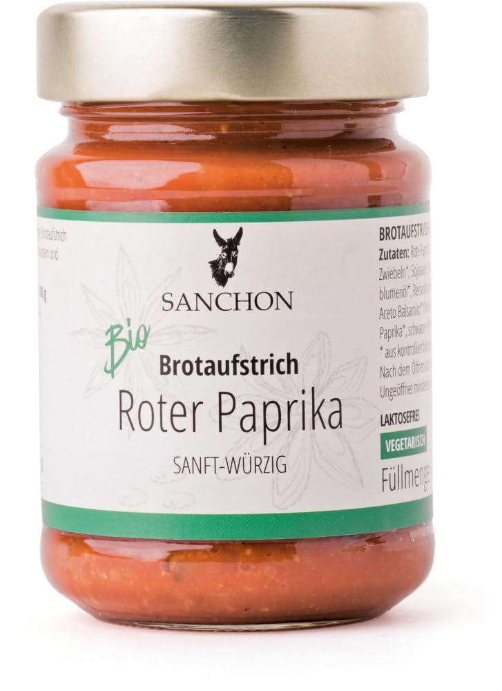 Brotaufstrich Roter Paprika, Sanchon 6 x 190 g