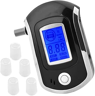 LYEAA Digital Alcohol Detector LCD Display Breath Alcohol Tester High Accuracy Handheld Alcohol Analyzer Battery Powered for Personal Use