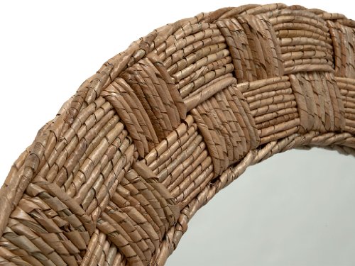 Kouboo Round Rope Wall Mirror, Chequered, Beige/Natural #TOP2