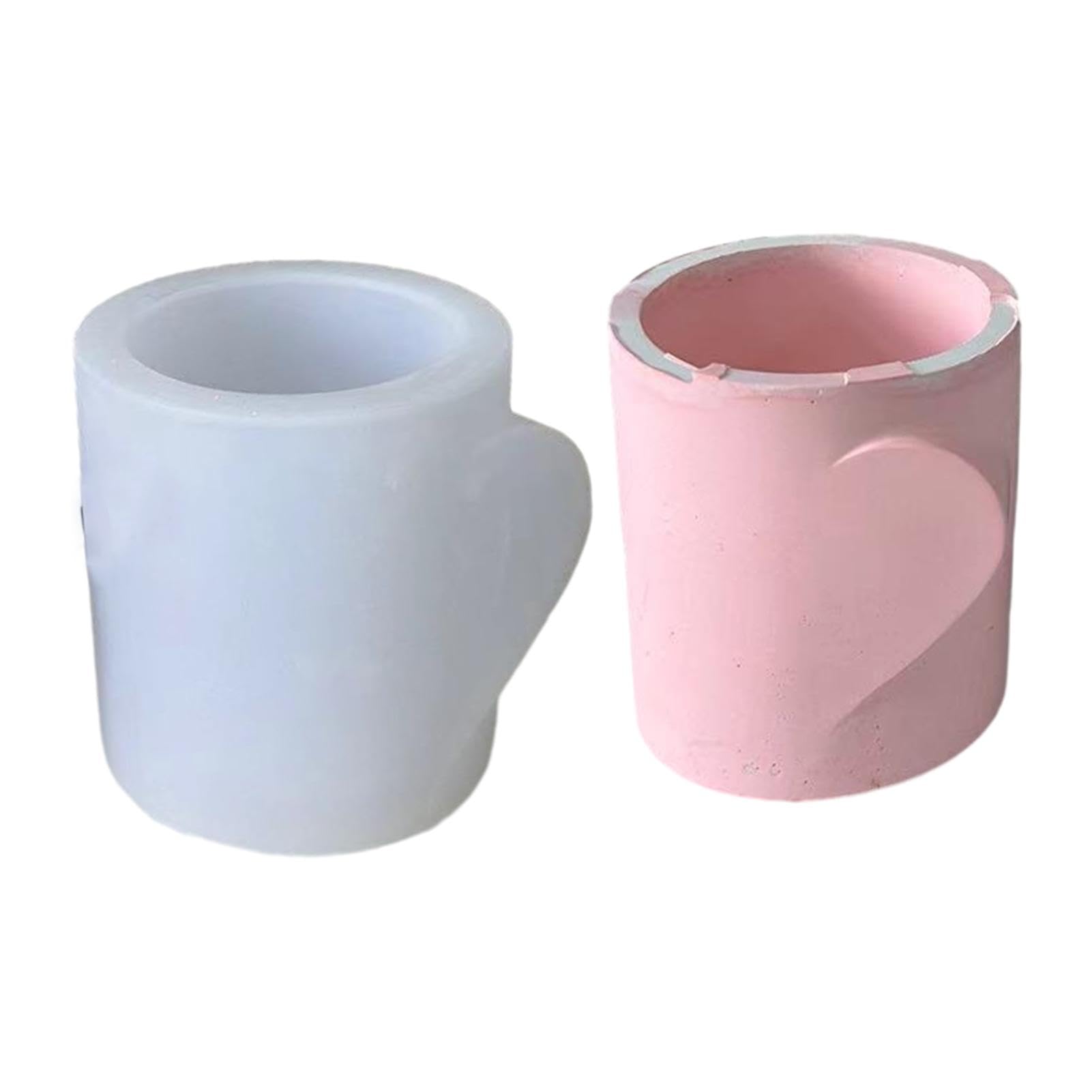 per portapenne per resina epossidica, per barattoli | di , flessibili per pennelli da trucco a forma di cuore, stampo per gesso a forma di cuore, antiaderente, stamp