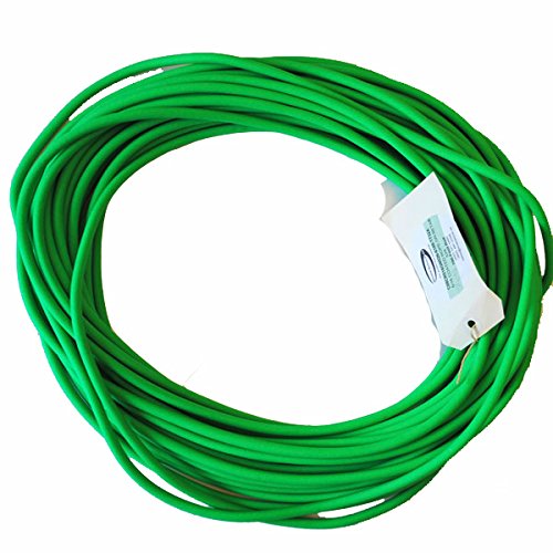 Bio-Leine Meterware aus runder Biothane in Neongrün - 6,4 mm Durchmesser I für schmutz- und Wasserabweisende Hundeleine Schleppleine Longen Leinen - bis 30m