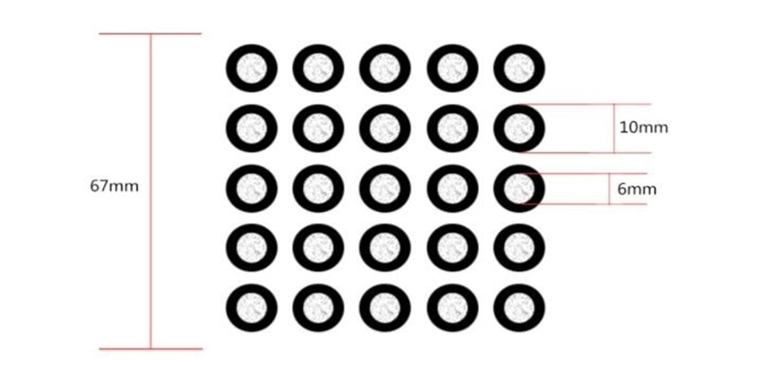 Marker Per Scansione 3D - 10 Fogli Con 560 Punti Riflettenti, Riutilizzabili, 6mm - Foto 2