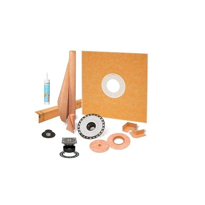Buy Schluter Kerdi Shower Kit 38"x38" with ABS Stainless Steel Drain