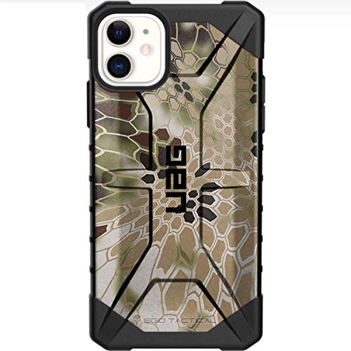 Limited Edition Customized Prints by Ego Tactical Over a UAG Urban Armor Gear Case for Apple iPhone 11 - Kryptek Nomad Camouflage