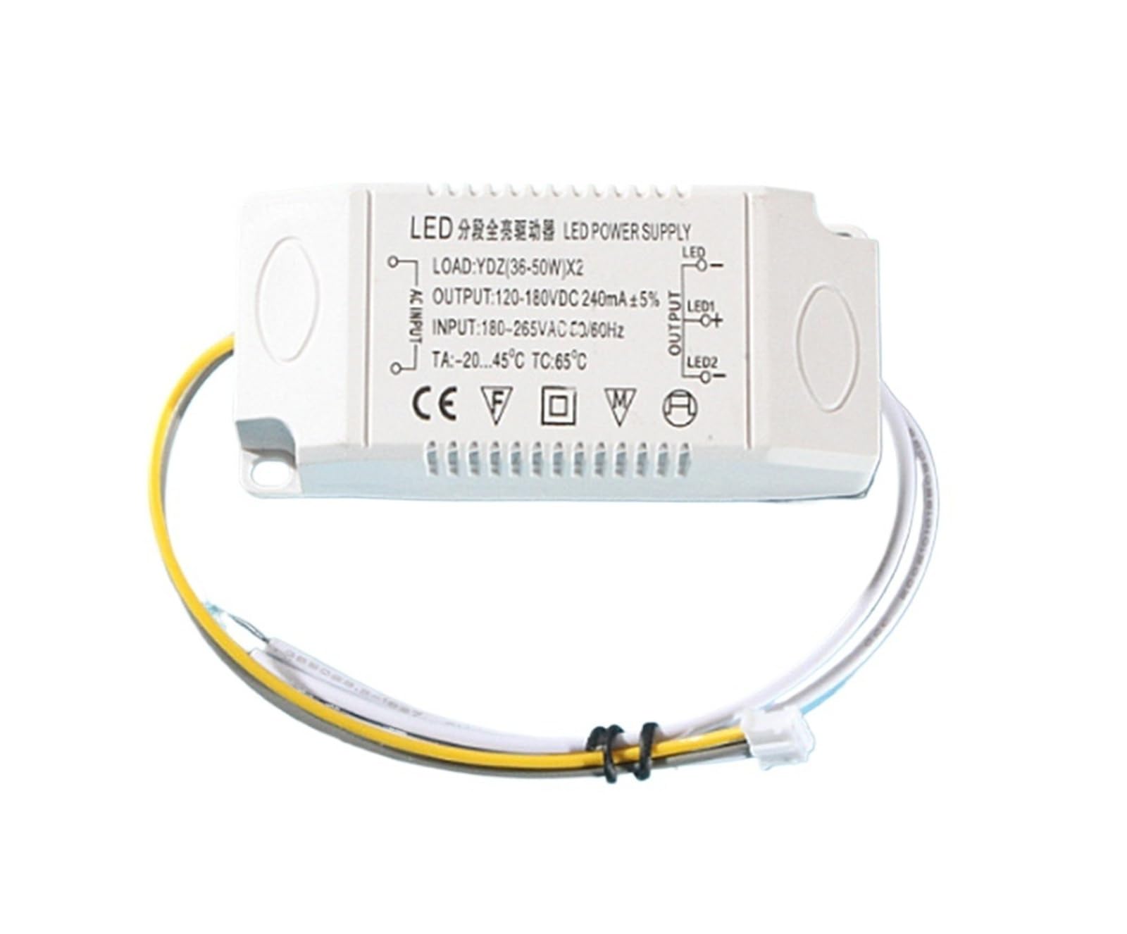 Driver LED 20-40W*2 transformateur alimentation gradation segmentée pour lampe