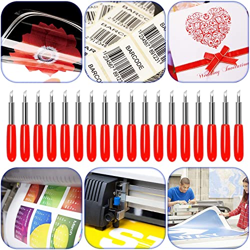 Gebildet 30Stück 45° Ersatzklingen für Explore Air, Maker 3, Explore Air 3, Maker, Explore Air 2, Expression für Vinyl-Schneidemaschinen (Rote Kappe)
