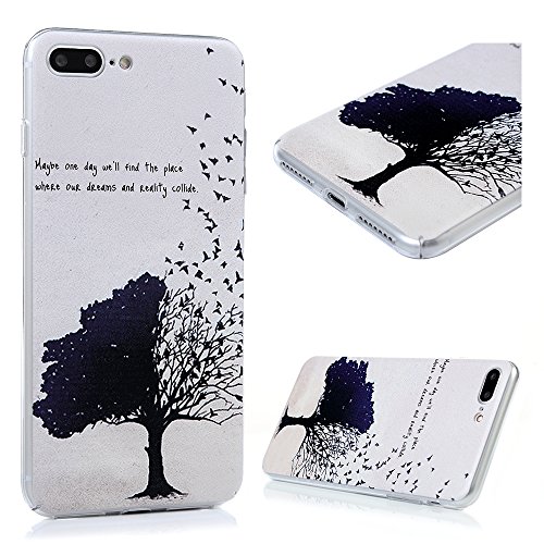 Case for iPhone 7 Plus, iPhone 8 Plus Case, YOKIRIN Hybrid Transparent Clear Enhanced Grip Premium Scratch Resistant Protective Slim Lightweight Flexible Hard PC Back Cover Slim Cushion